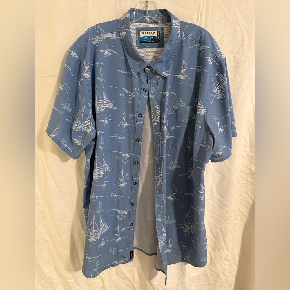 Magellan Outdoors Classic Fit Shirt with Nautical Design